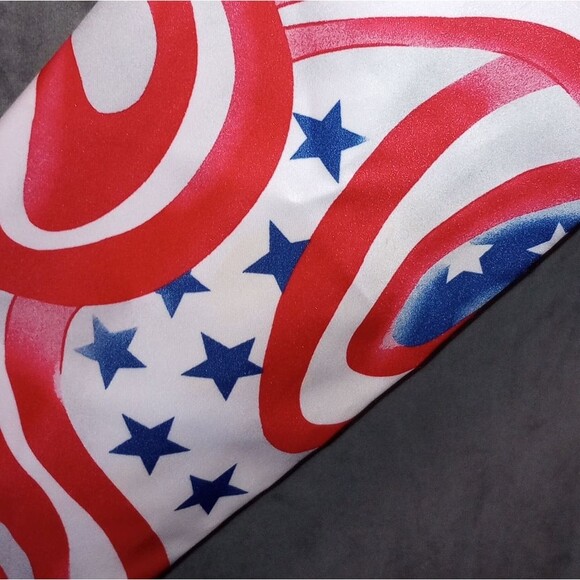 Banjo Dallas TX Vintage Rodeo Wear Stars and Stripes Zip Front Crop Top Size Med - Picture 2 of 8